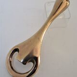 Modernist solid brass bottle opener by Carl Auböck