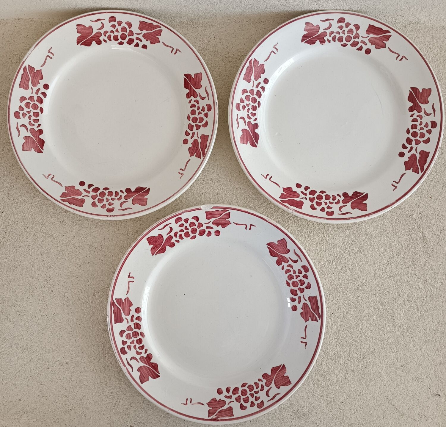 Set of five iron earth plates