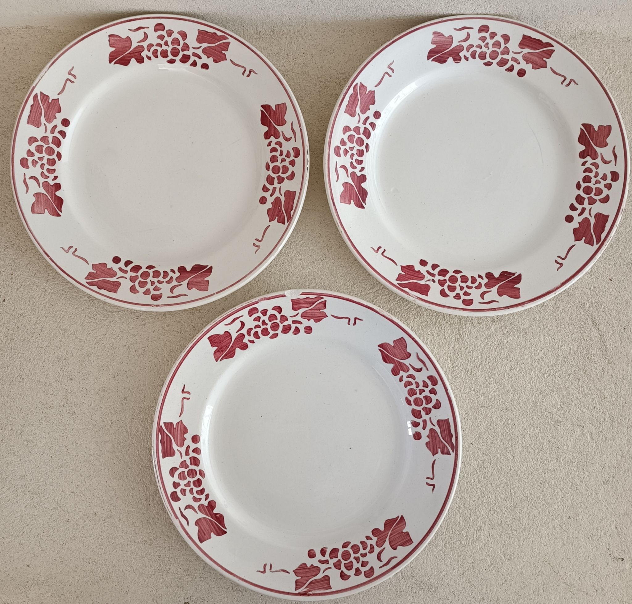 Set of five iron earth plates