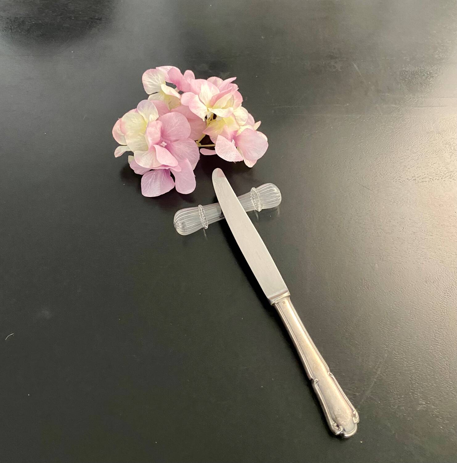 6 Venetian knife holders in blown glass