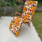 Deckchair chaise longue year 70