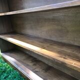 Walnut veneer shelf