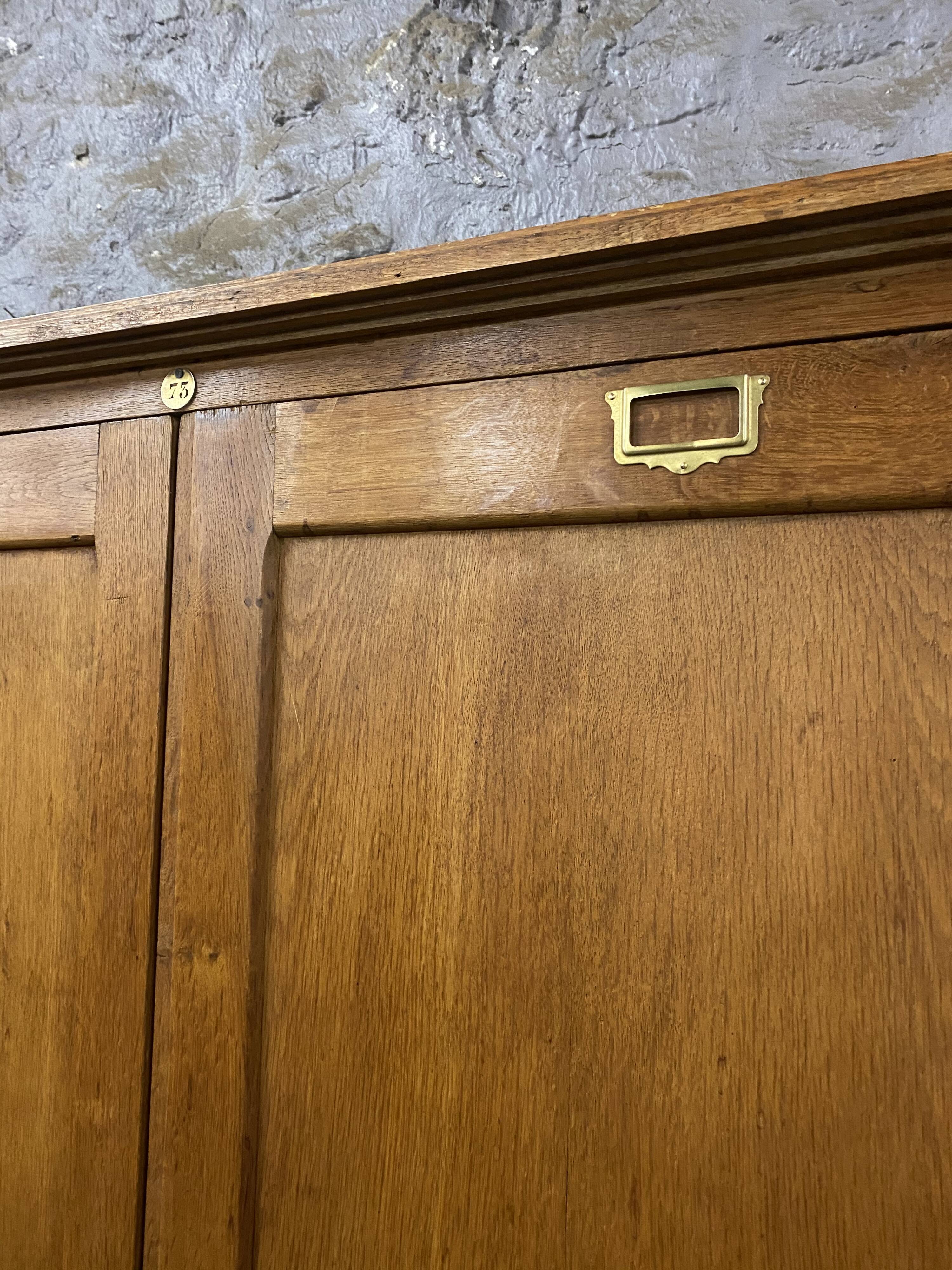 Parisian cabinet vintage solid oak