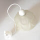 Antique satin glassware pendant lamp