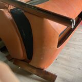 Percival lafer mp-211 sofa set with two armchairs and an ottoman in leather.