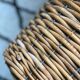 Old rattan and metal basket
