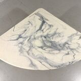 Artificial marble coffee table side table 1980’s