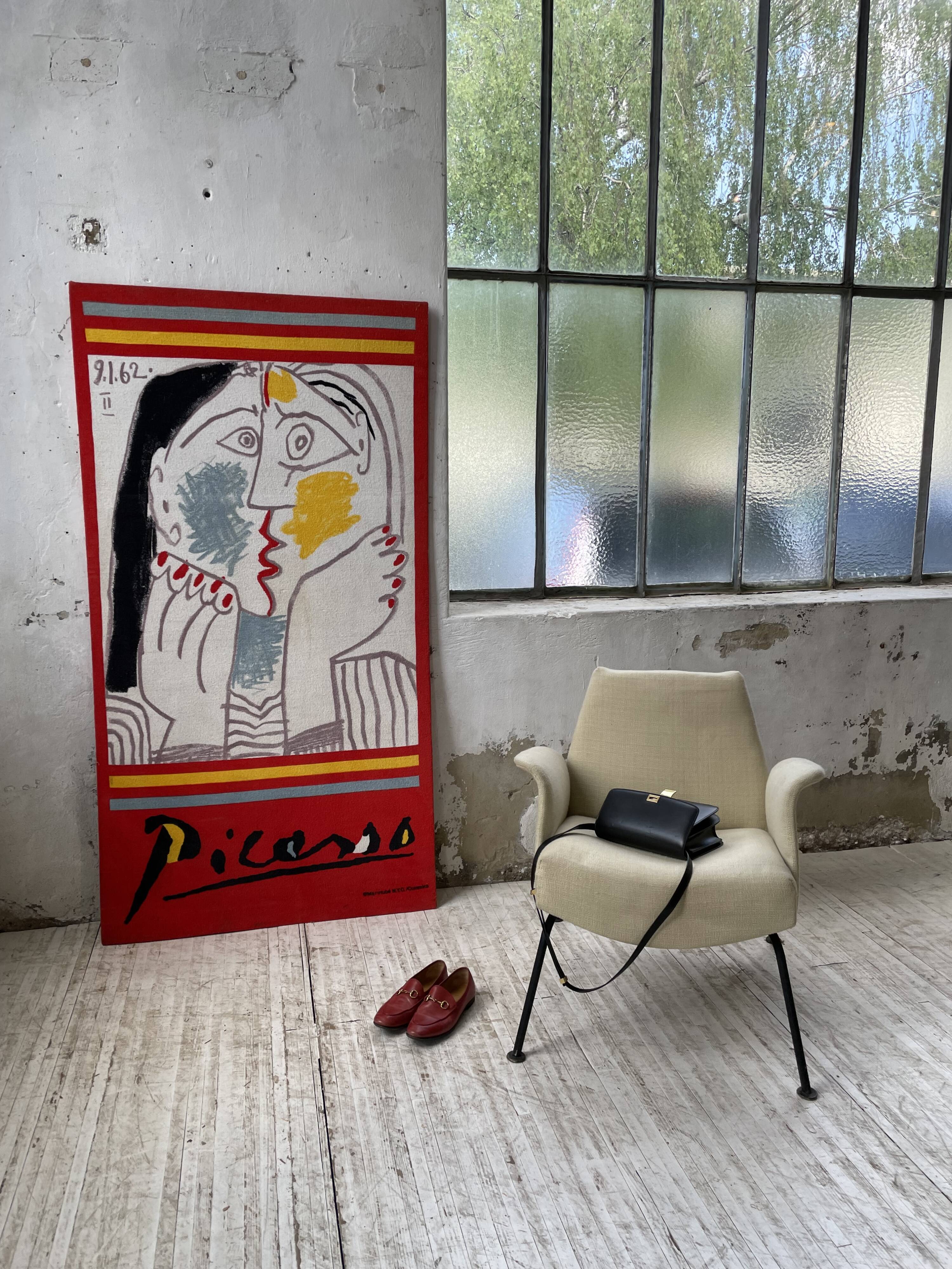 Canvas tapestry Picasso fabric coated on wood XXL