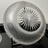 4 Baccarat plates in Greek key pattern 19th century