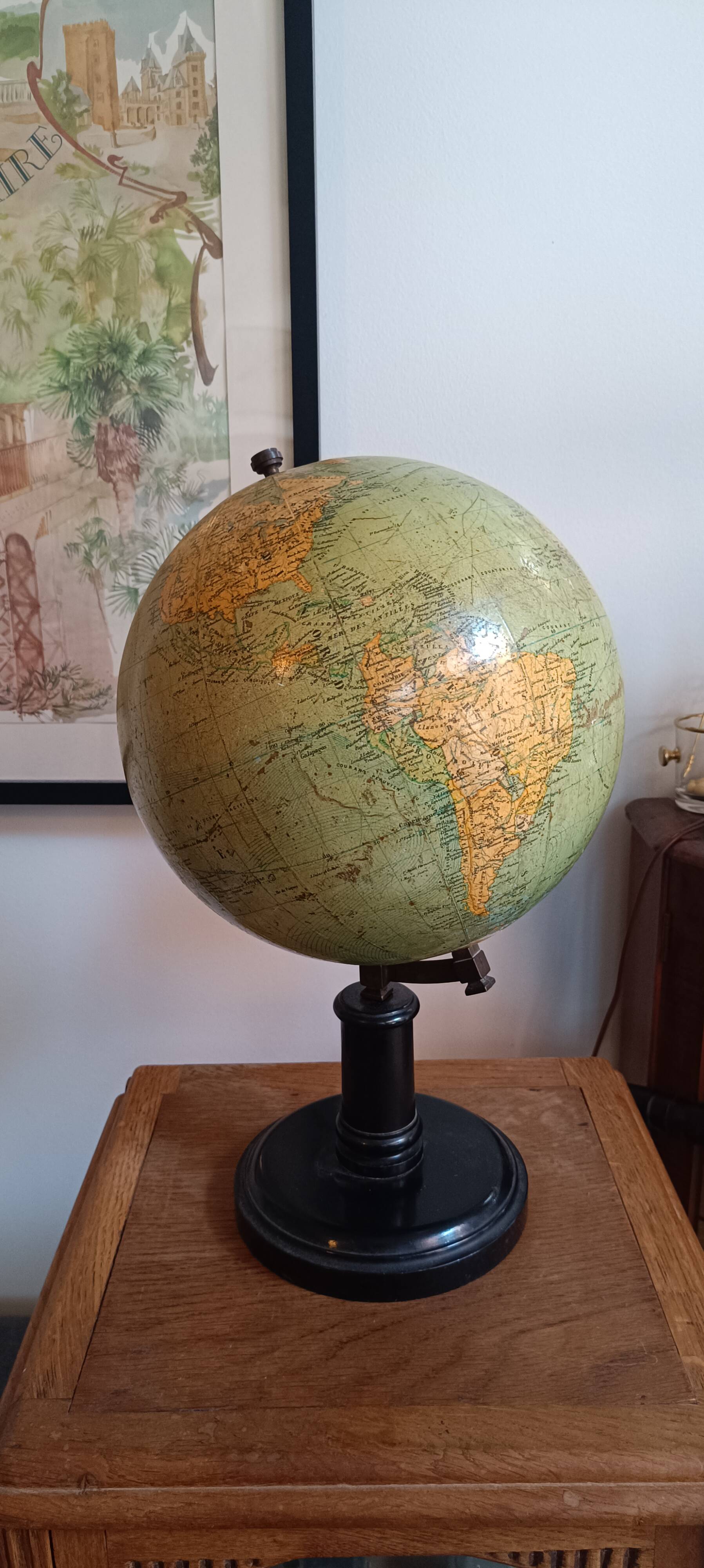Old G Thomas globe, late 19th century