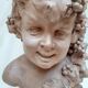 Buste de Bacchus enfant en terre cuite