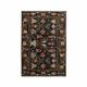 Black floral Persian carpet - Wool
