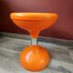 Orange diabolo stool from the 70s