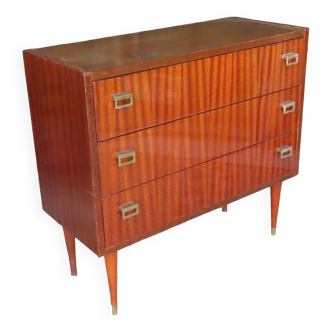 Vintage 3 Drawer Chest of Drawers Year 50/60