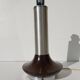 Wood and chrome metal design lamp 70s