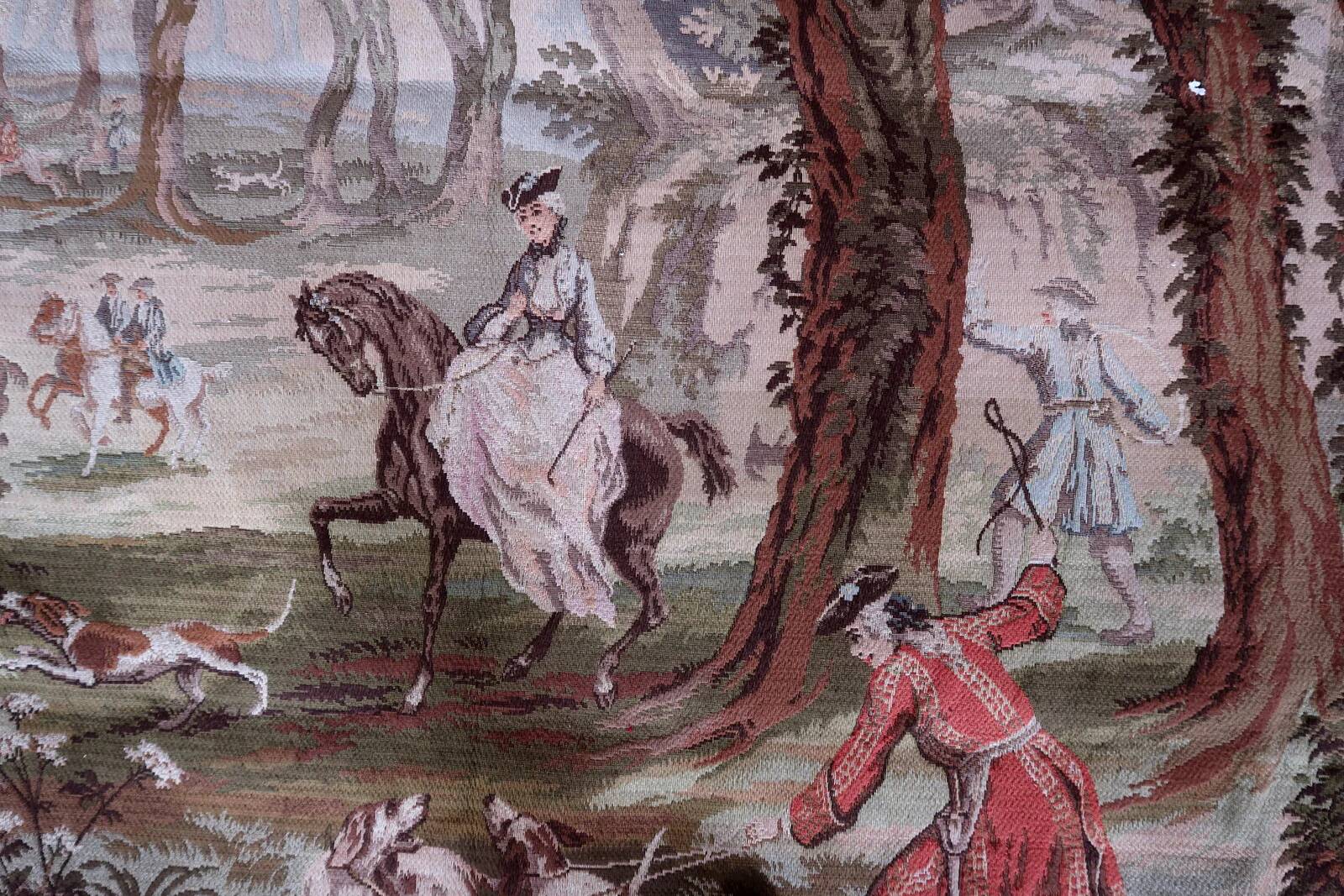 Mid-century German tapestry wall hanging 156cm x 214cm, 1950s