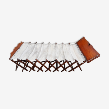 Folding accordion bed