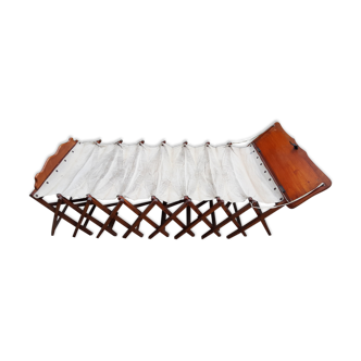 Folding accordion bed