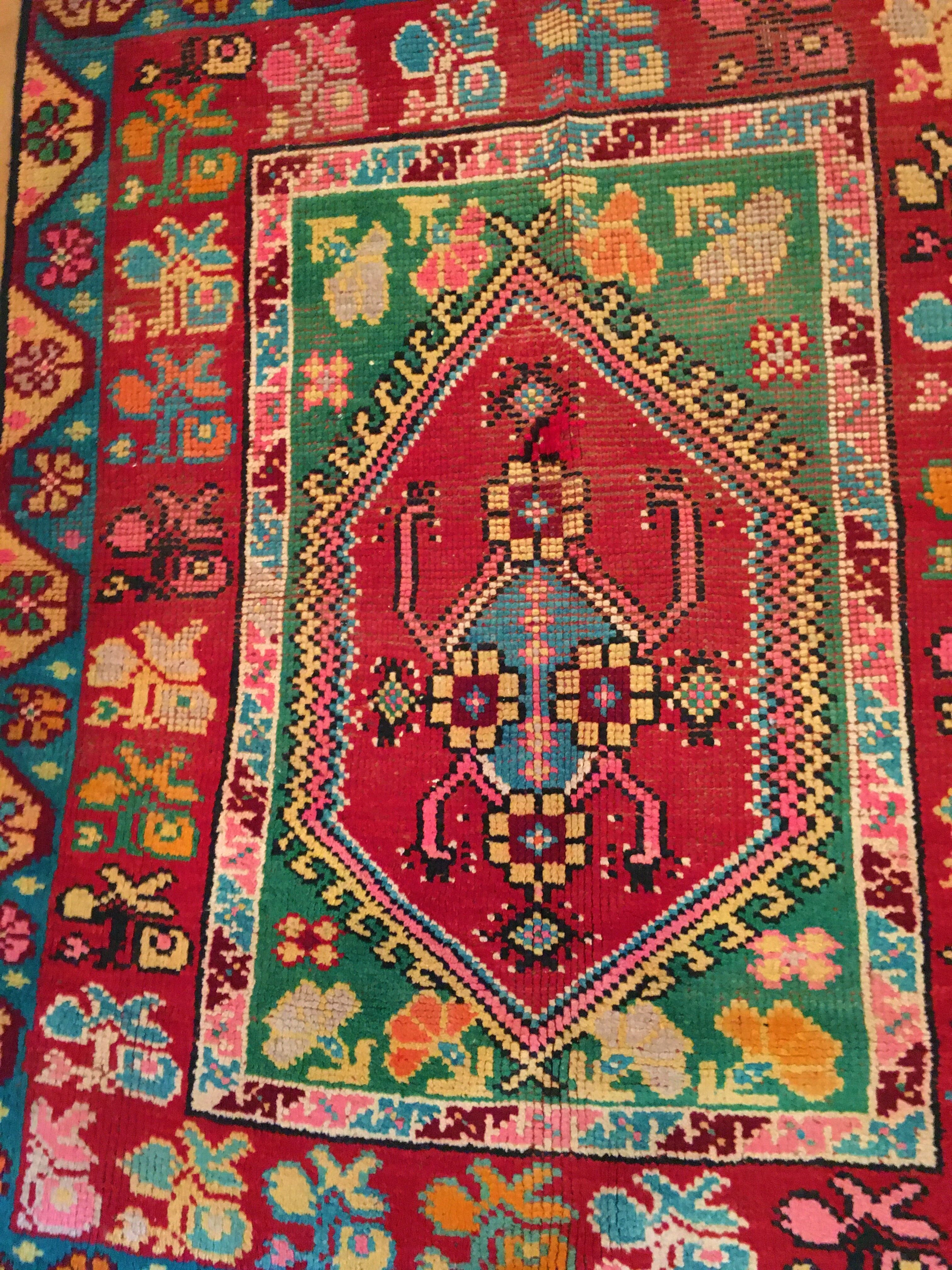 Berber wool carpet 95x115cm