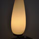 Opaline brass metal lamp 50s