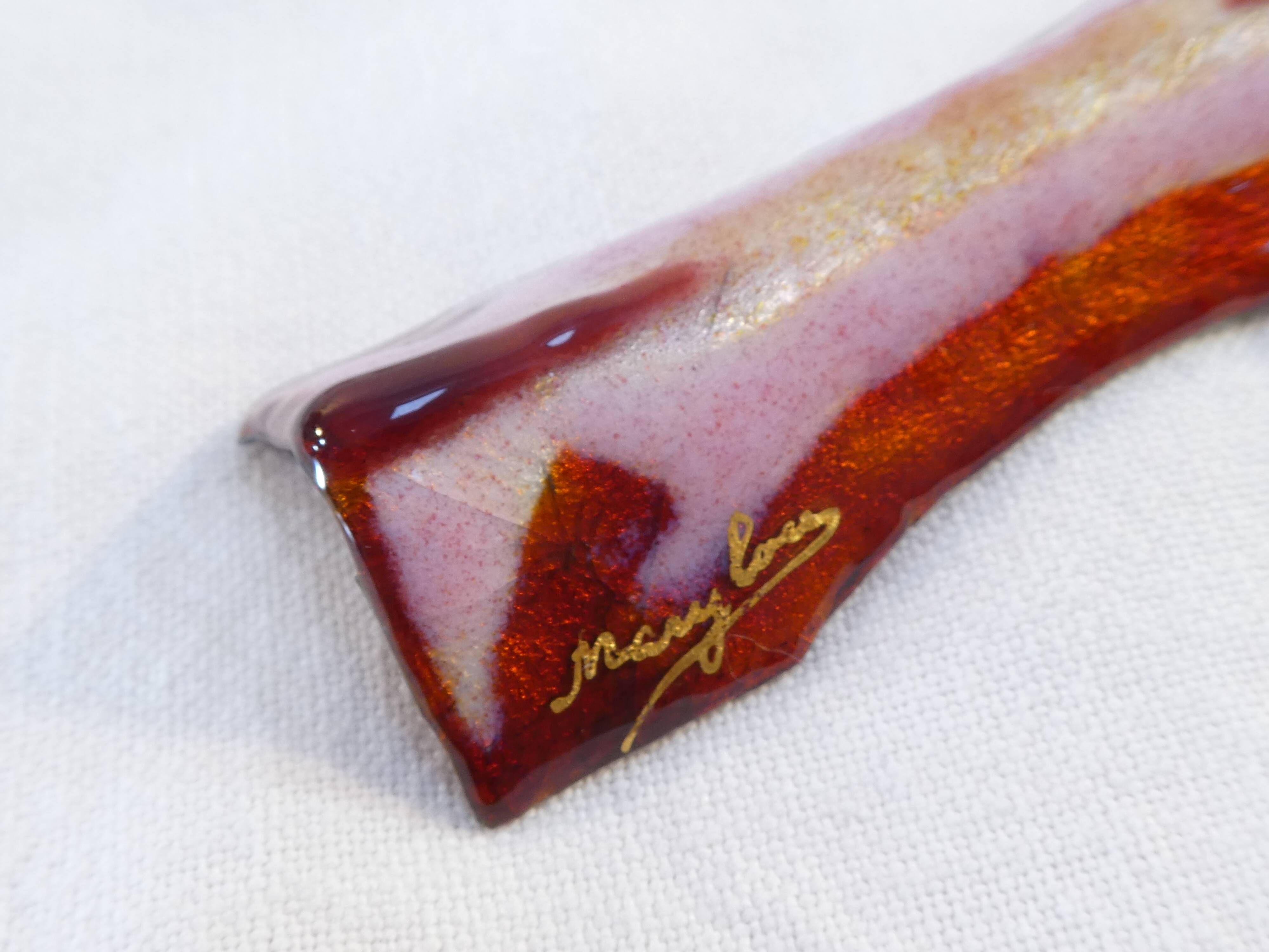 12 knife doors in limoges enamel signed marylou