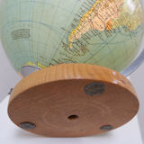 Globe en verre vintage illuminé - Columbus années 1960