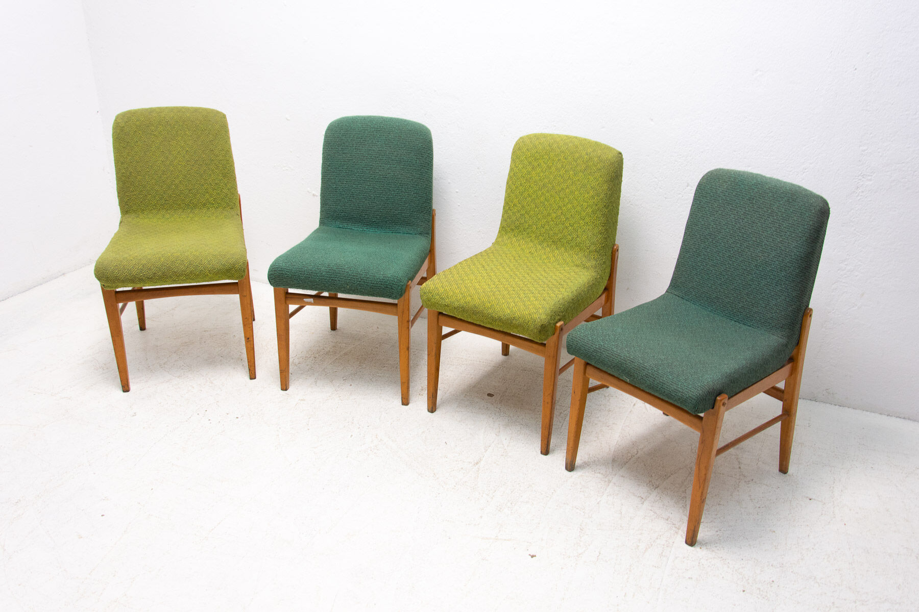 Mid century Dining Chairs by Miroslav Navrátil, 1960s, Set of 4