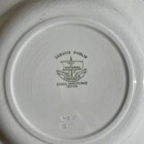 Set of 4 Creil and Montéreau soup plates
