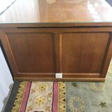 1950 solid oak double-coffered desk