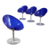 Kartell Eros chairs designed by Philippe Starck, aluminium, Italy, 1990s.