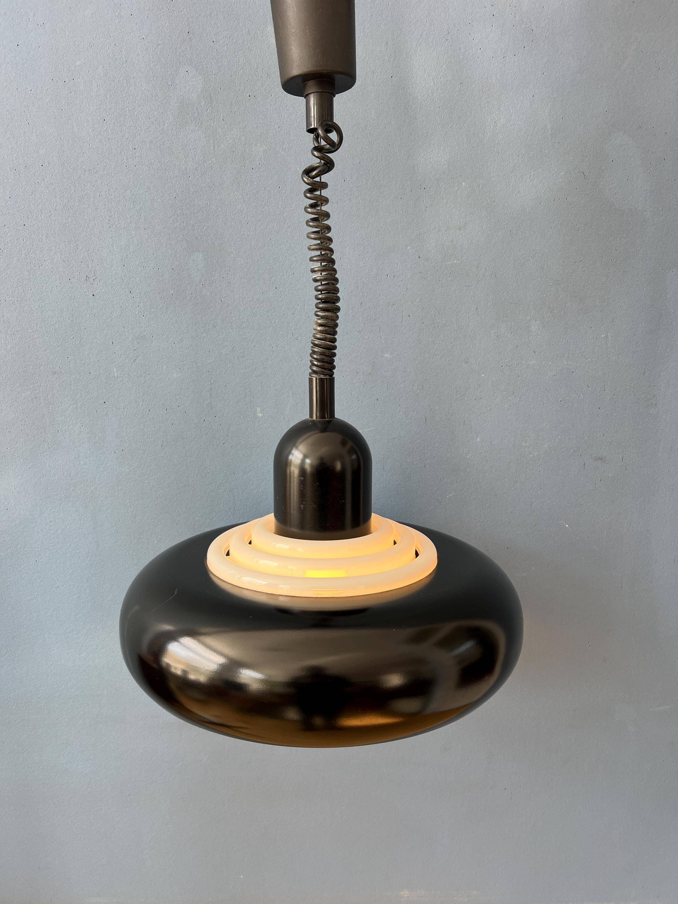 Black vintage suspension UFO Space Age by Knud Christensen