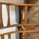 Series of 4 wooden & imitation leather chairs