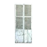 19th century painted solid oak shutter