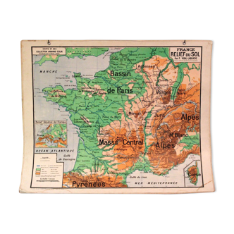 Ancient geography school Vidal Lablache map