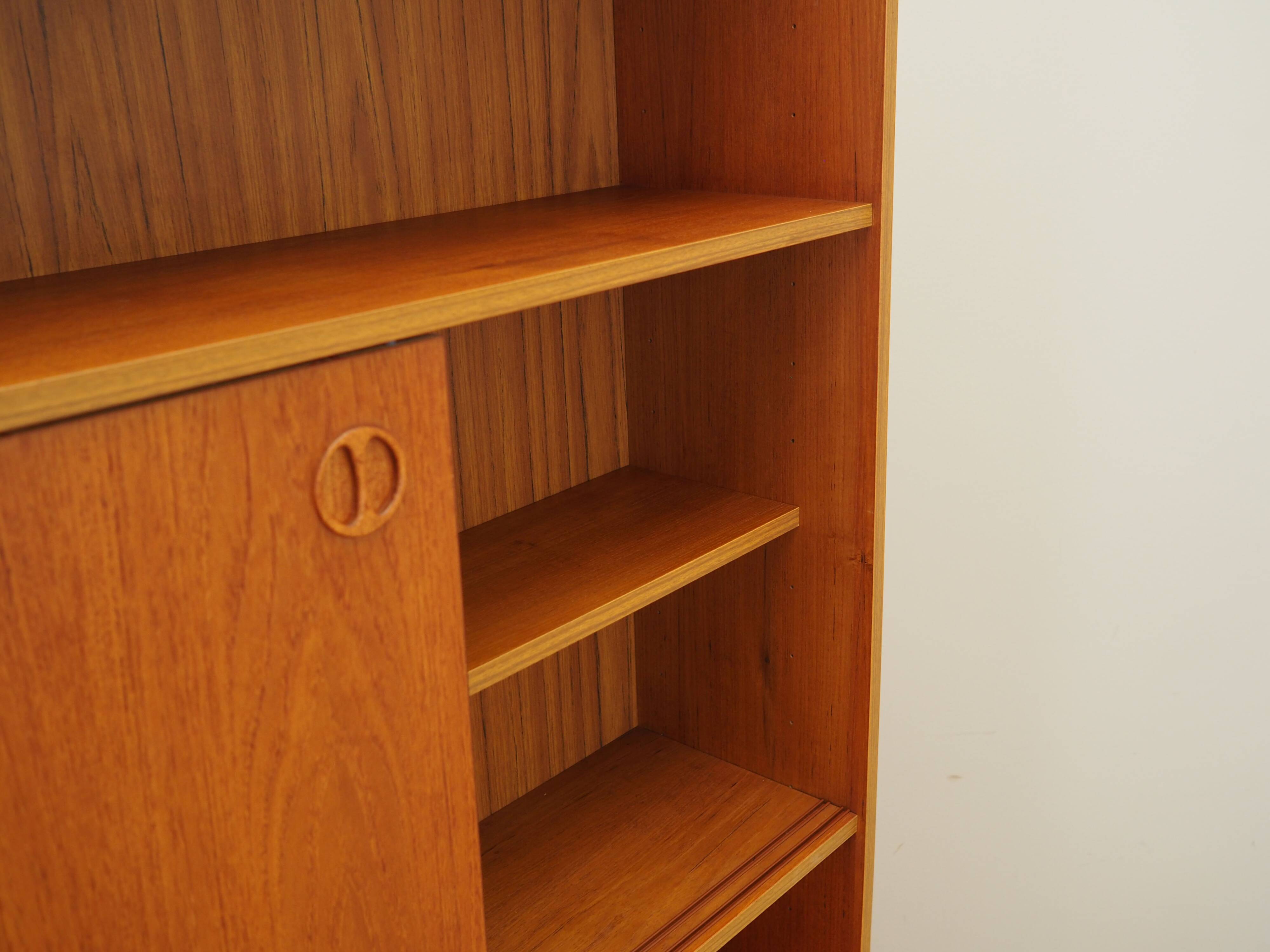 Teak bookcase, Danish design, 1960s, production: Denmark
