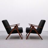 Mid-Century Easy Chair, Model B 310 Var, in Black Shield