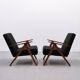 Mid-Century Easy Chair, Model B 310 Var, in Black Shield