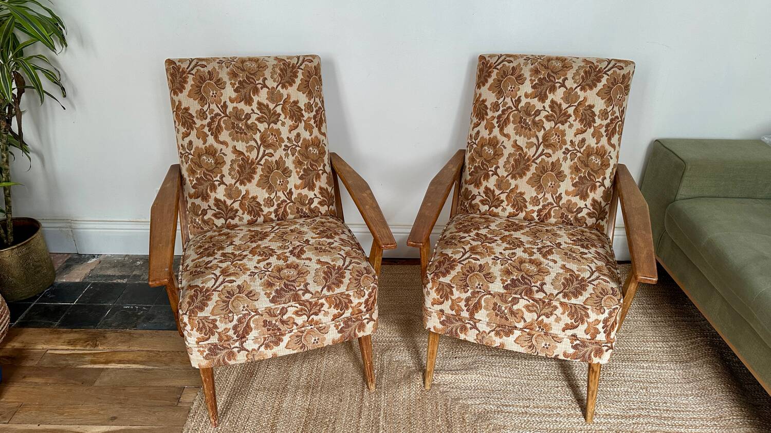 Pair of vintage armchairs