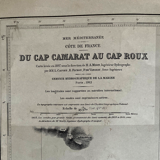 Map from Cap Camarat to Cap Roux: Gulf of St Tropez Ste Maxime Fréjus Côte d'Azur