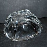 Daum crystal ashtray signed design modernist 1950-1960