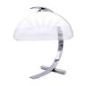 Lampe de bureau vintage en chrome et verre Murano