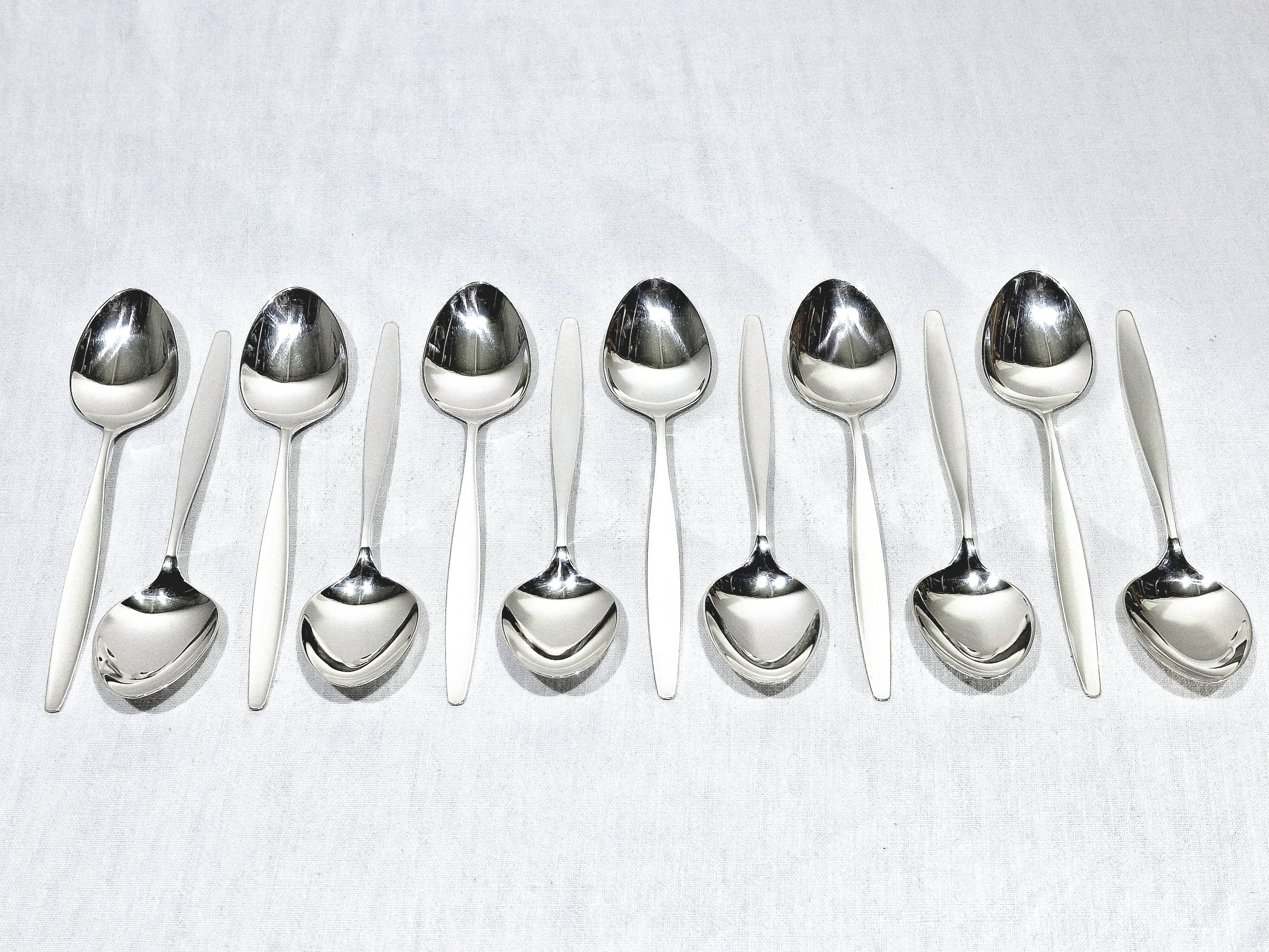 Georg jensen cutlery - cypress model - 133 pieces, sterling silver