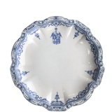 Flat plate ø23 - porcelain crystal earthenware - e. bourgeois