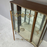 1950’s vintage mid century glass drinks / display cabinet