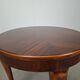 1930s Czechoslovak Art Deco Round Table in Wood and Veneer