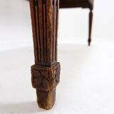 Banc de style néoclassique sculpté de lyres sur le dossier - 20e siècle