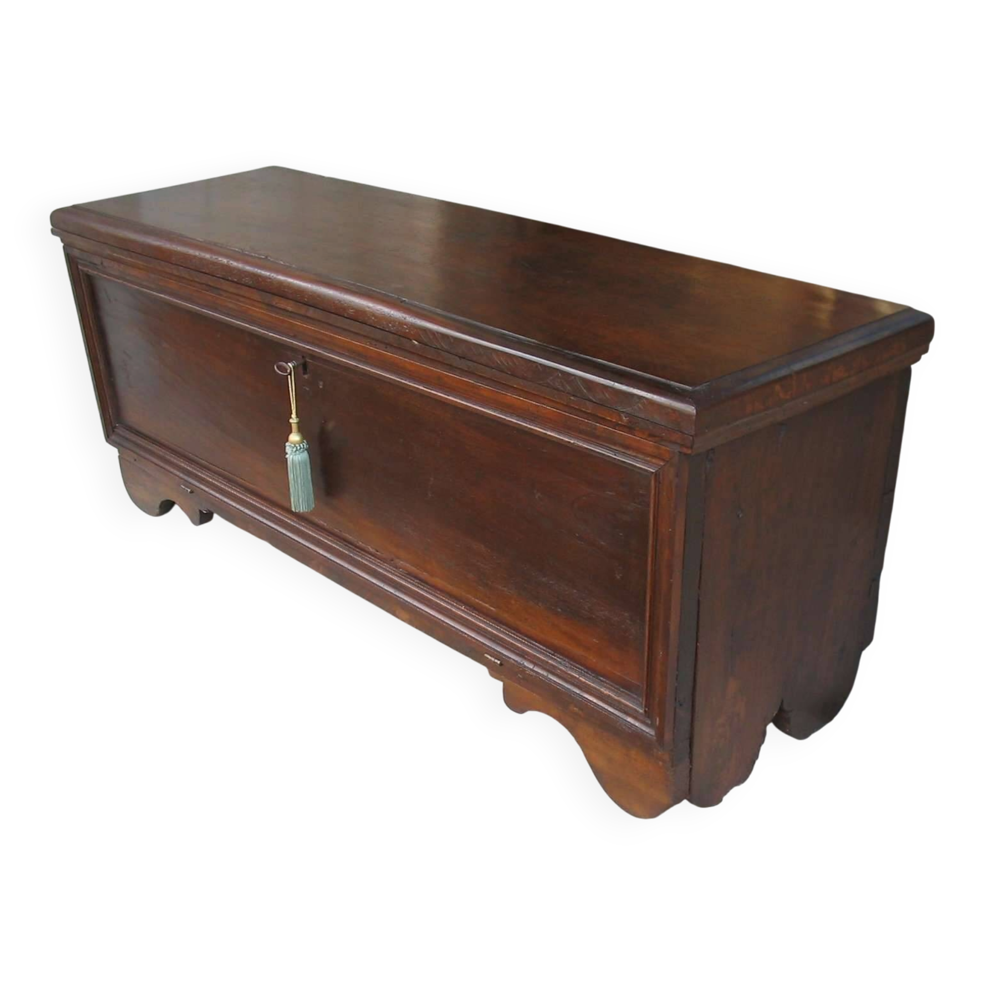 Antique original walnut chest.