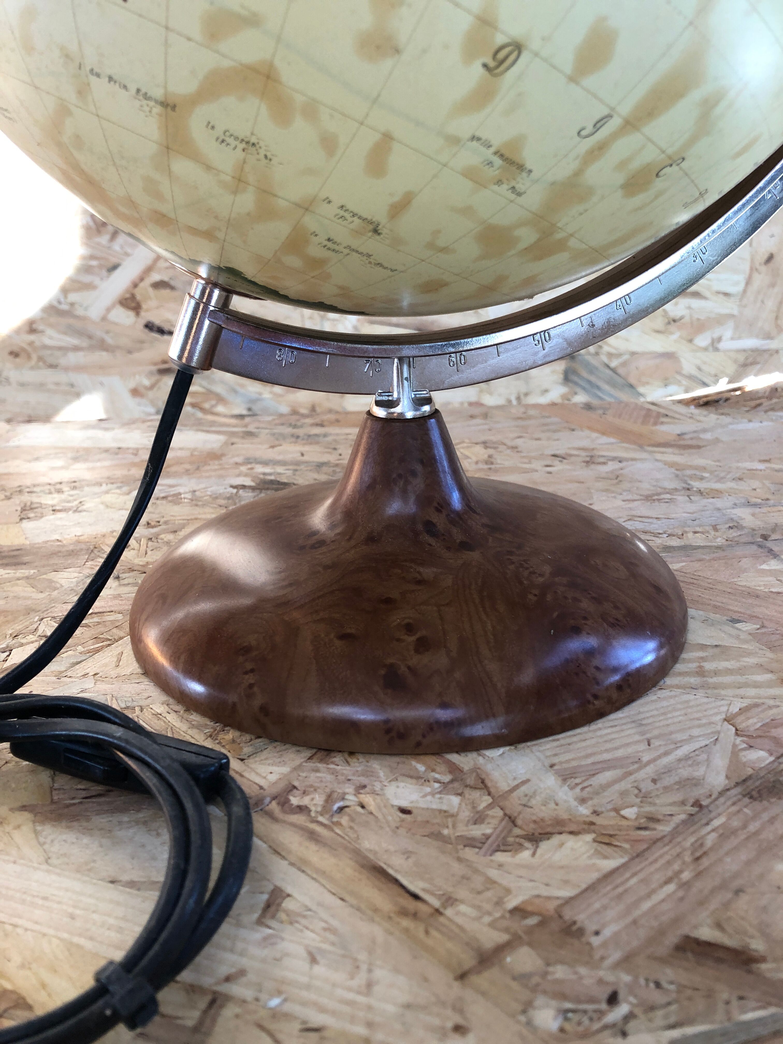 Former globe world map tecnodidattica discovery 30 vintage