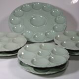 Oyster and shellfish service Sarregguemines plates and main course