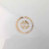6 flat porcelain plates from Vierzon